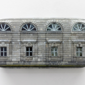 Hein Spellmann - Fassade 522 (Berlin), 2025, Silikon, Acryl, CLC-Print, Schaumstoff, Holz