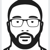 Julian Opie - Kesi (aus der Serie Everyone), 2023, vinyl portrait on white acrylic panel