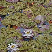 Katharina Gierlach - Nymphaea alba, 2024, Öl auf Leinwand