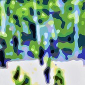 Konrad Winter - Reben, 2024, Autolack auf Aluminium, manuelle Malerei