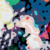 Konrad Winter - A Rosegarden 19 (Vorzugsausgabe), 2020, Autolack auf Aluminium, manuelle Malerei