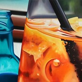 Charlotte Trossbach - Aperol o’ clock, 2025, Öl auf Leinwand