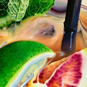 Charlotte Trossbach - Brugge under the surface, 2025, Öl auf Leinwand