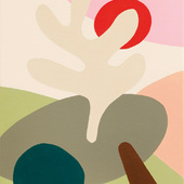 Leonard Korbus - campfire_1 (sunset), 2024, Öl und Acryl auf Leinwand