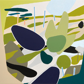 Leonard Korbus - marstrand (shelter), 2024, Acryl auf Leinwand