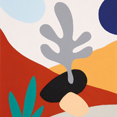 Leonard Korbus - campfire_2, 2024, Ölpastell auf Papier