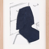 Leonard Korbus - Mageleinstraat_19_05, 2024, Tusche auf Papier