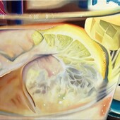 Charlotte Trossbach - aqua, 2025, Öl auf Leinwand