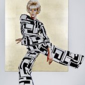 Mel Ramos - Golden Pucci Pants