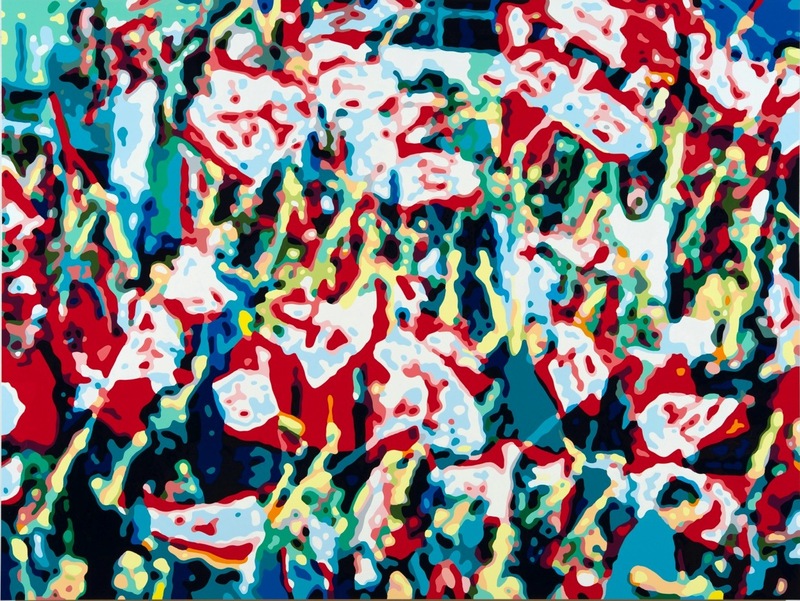 Konrad Winter - Der Kaiser kommt, 2017, Autolack auf Aluminium, manuelle Malerei