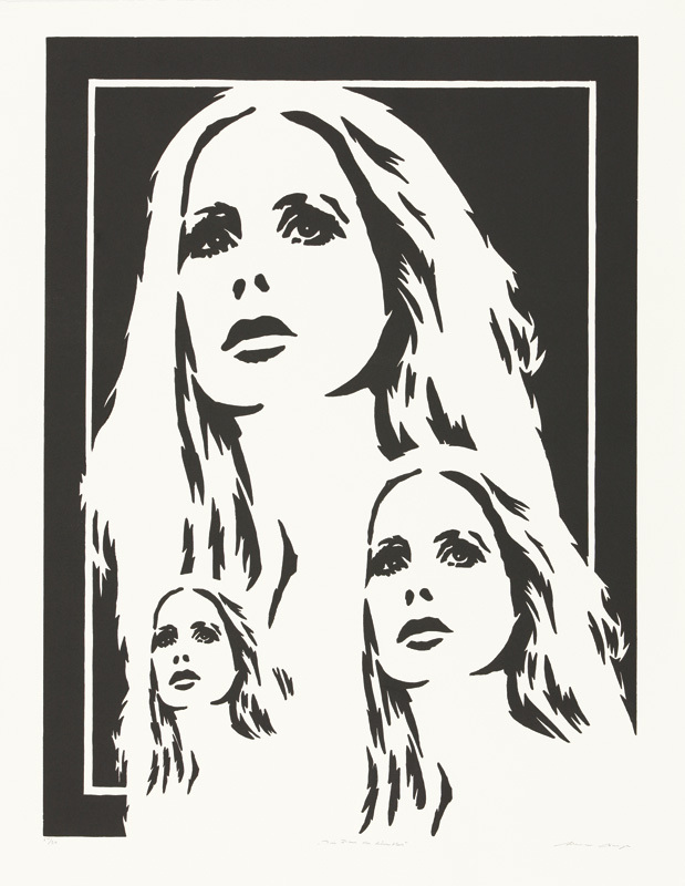 Werner Berges - Holzschnitt: Die Frau des Künstlers, 2007, Holzschnitt