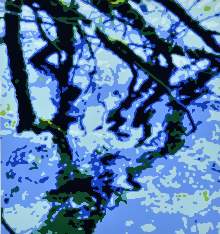 Konrad Winter - Fuschlsee, 2023, Autolack auf Aluminium