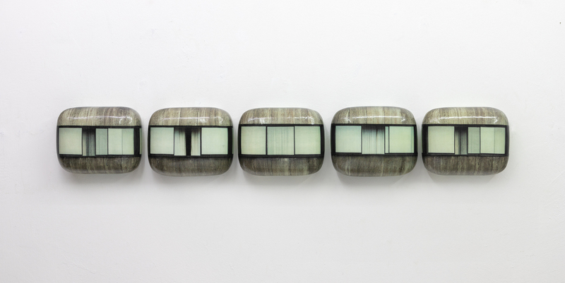 Hein Spellmann - Intercontinental B, 2003, Silikon, Acryl, CLC-Print, Schaumstoff, Holz