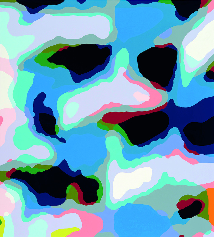 Konrad Winter - Architektur, 2018, Autolack auf Aluminium, manuelle Malerei