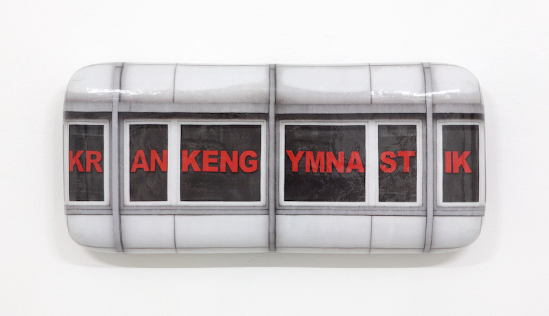 Hein Spellmann - Krankengymnastik, 2013, Silikon, Acryl, CLC-Print, Schaumstoff, Holz