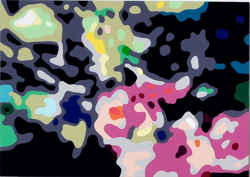 Konrad Winter - A Rosegarden 12 (Vorzugsausgabe), 2020, Autolack auf Aluminium, manuelle Malerei