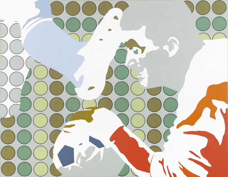 Werner Berges - Sport ist Mord, 1970, Acryl auf Leinwand