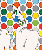 Werner Berges - Point of view II, 2016, Handsiebdruck in zehn Farben