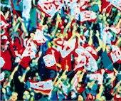 Konrad Winter - Der Kaiser kommt, 2017, Autolack auf Aluminium, manuelle Malerei