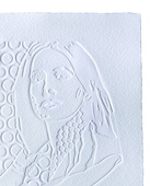 Werner Berges - Emma (geprägt), 2012 / 1969, Prägung auf Büttenpapier