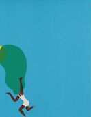 Peter McDonald - Long Jump, 2021, Originallithografie auf Super Alfa Papier